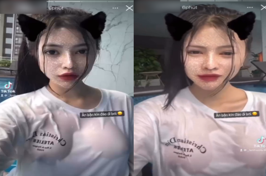 Clip em Uyên nóng bỏng với vòng một gợi cảm