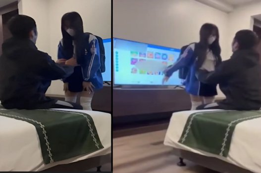 Học sinh nữ Việt bỏ học đến nhà nghỉ có hành động không đẹp